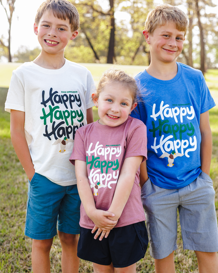 Duck Commander Blue Youth/Toddler Happy Tee