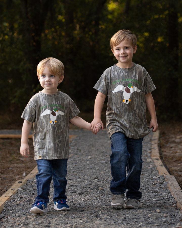 Duck Commander Mossy Oak Bottomland Toddler/Youth Logo Tee