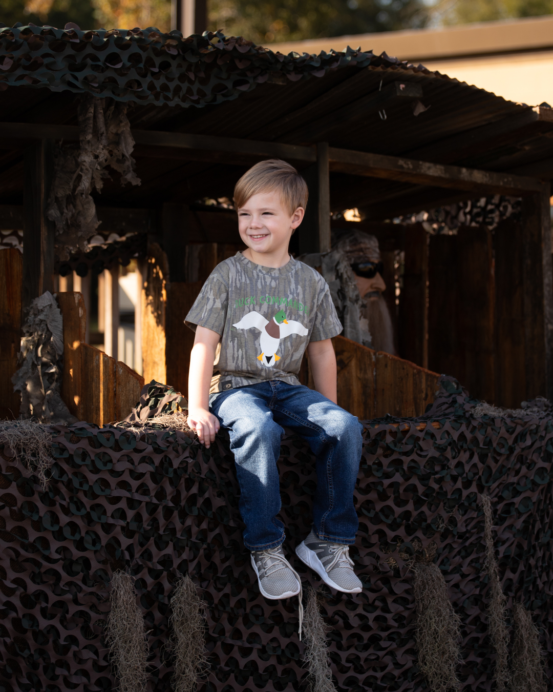 Duck Commander Mossy Oak Bottomland Toddler/Youth Logo Tee