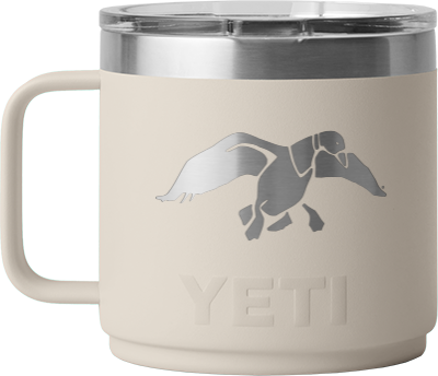 Duck Commander Icon 14oz Taupe Yeti Rambler with Handle