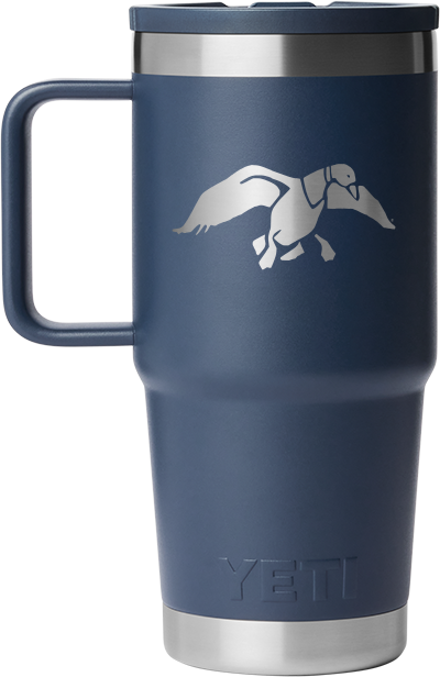 Duck Commander 20oz Navy Icon Yeti Rambler Straw Mug