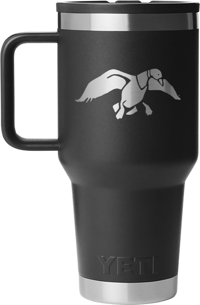 Duck Commander 30oz Black Icon Yeti Rambler Straw Mug