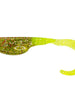 Fin Commander Slab Curly Sardis Gold/Chartreuse 12 pack of bait